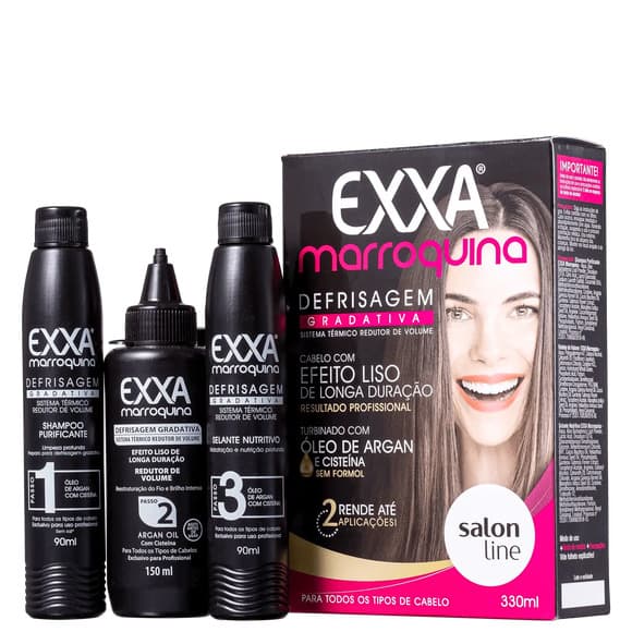 KIT SALON LINE EXXA ESCOVA MARROQ 330ML