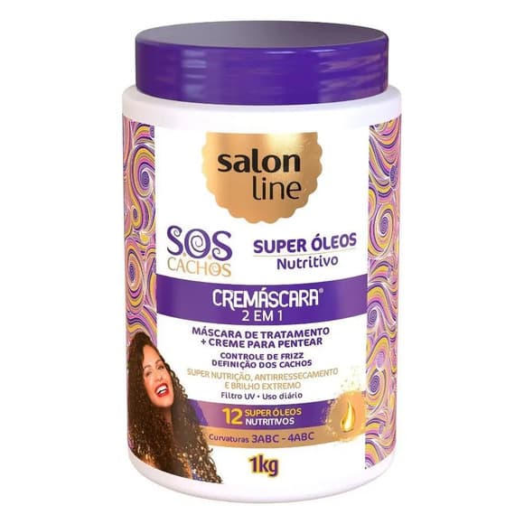 MASCARA SALON LINE SUPER OLEOS 2X1