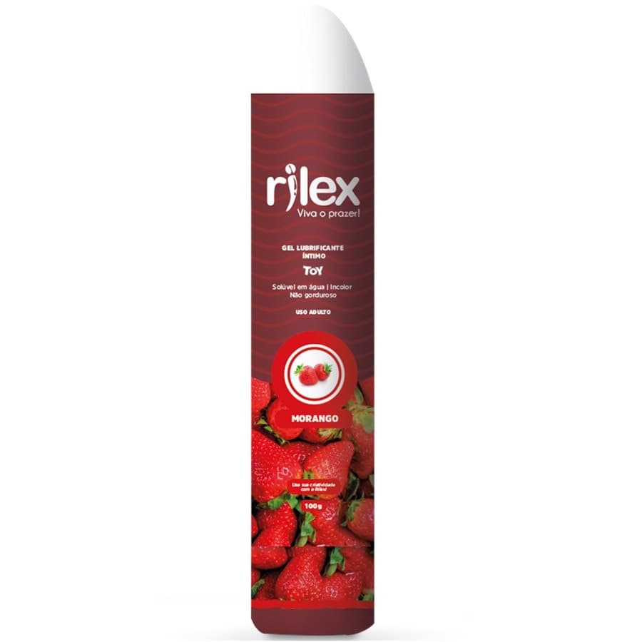 GEL LUB RILEX TOY MORANGO 100G