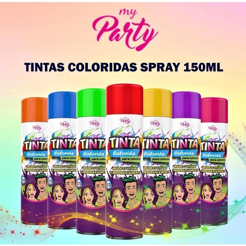 TINTA MY PARTY  LARANJA  NEON 150ML
