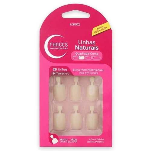 UNHAS FRANCES NATURAL CURTA C/28