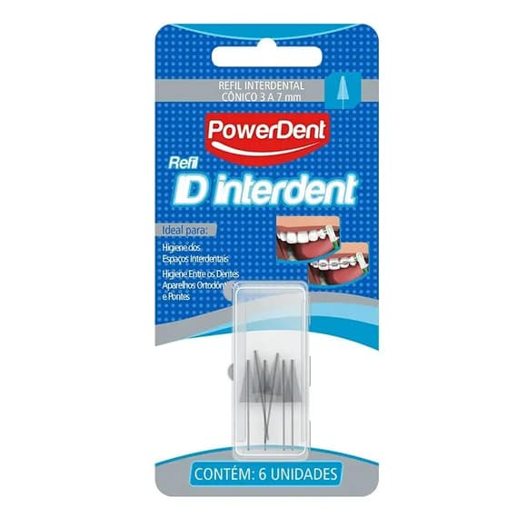 REFIL D INTERDENT CONICA  C/6 UN