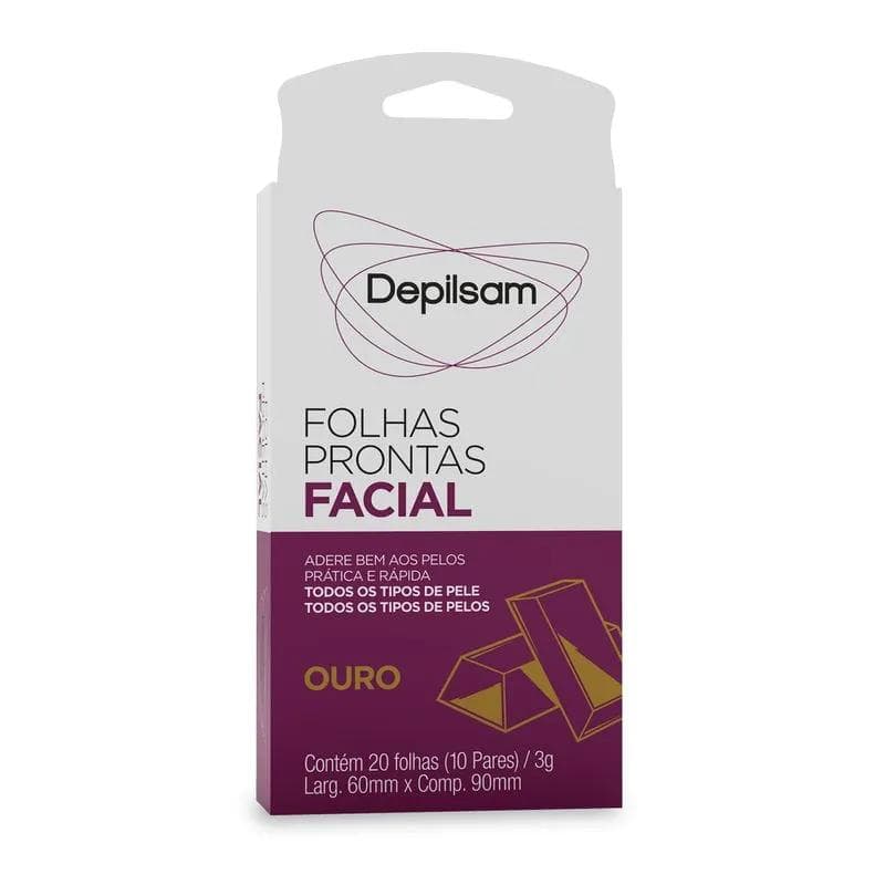 FOLHA DEPILSAM FACIAL OURO