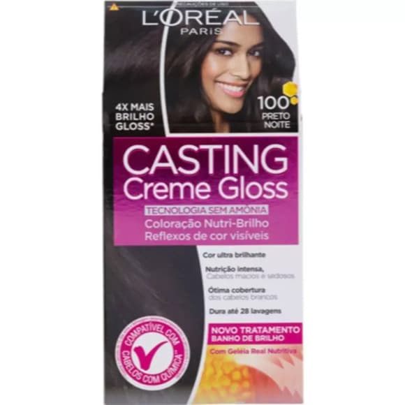 TINT CASTING CR GLOS 100 PRETO NOITE