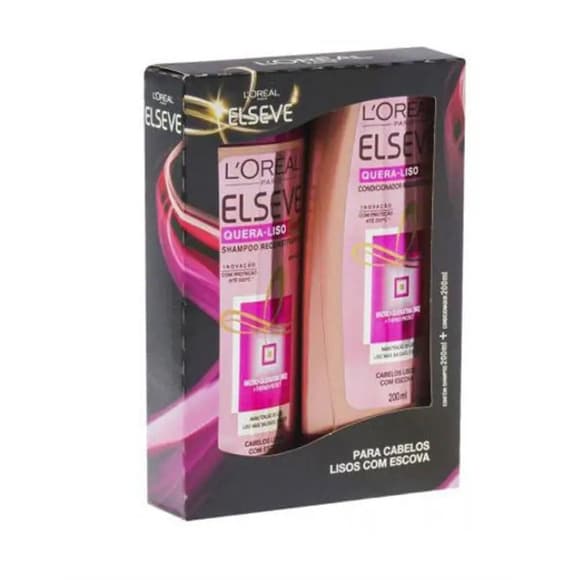KIT SH+CO ELSEVE QUERA LISO 200ML