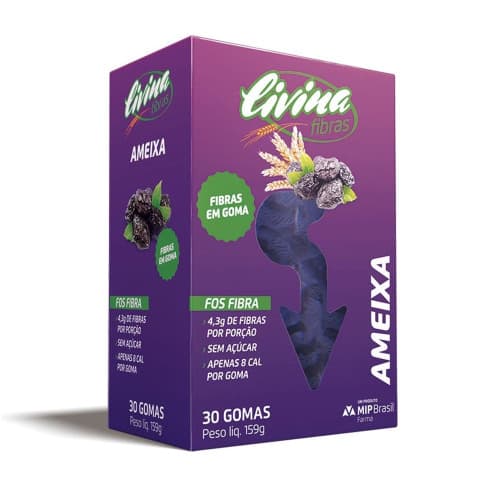 LIVINA FIBRAS AMEIXA C/30