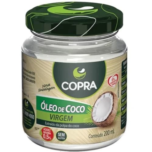 OLEO DE COCO COPRA VIRGEM 200ML