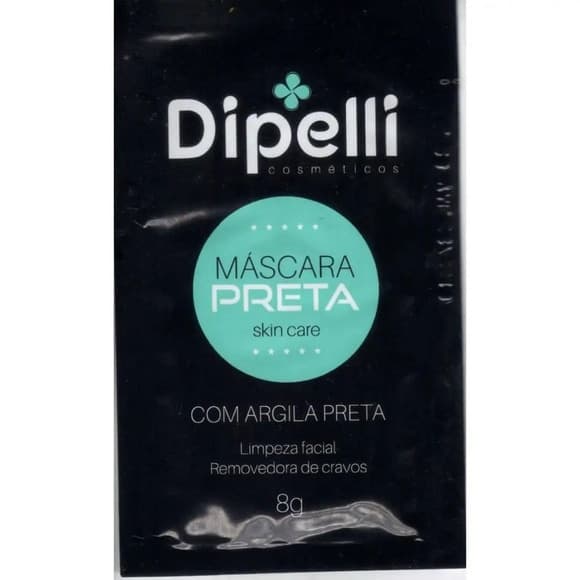 MASC PRETA DIPELLI COM ARGILA DE CRAVOS