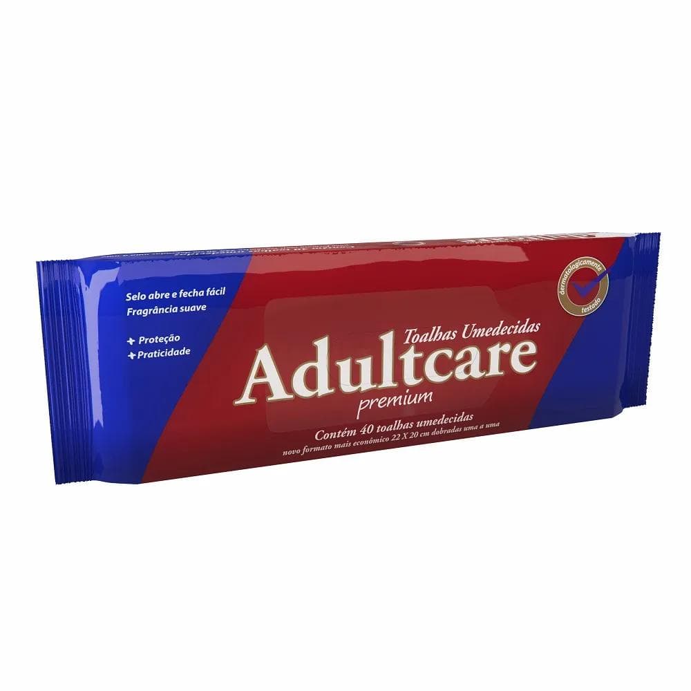 TOALHAS UMED ADULTO ADULTCARE C/40UN