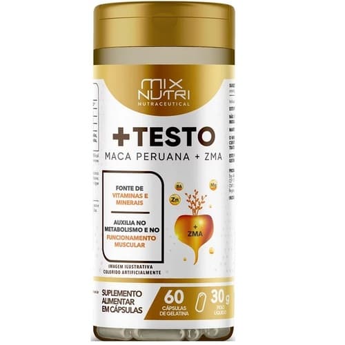 MACA PERUANA TESTO E ZINCO 60CPS