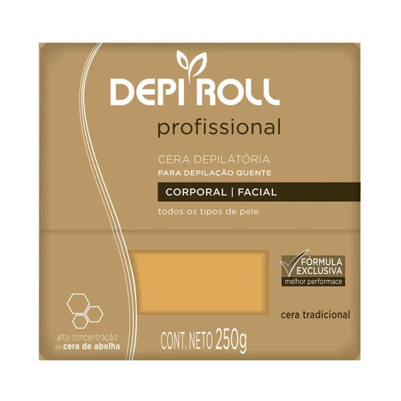 DEPI ROLL CERA DEPIL QUENTE AMARELA 250G