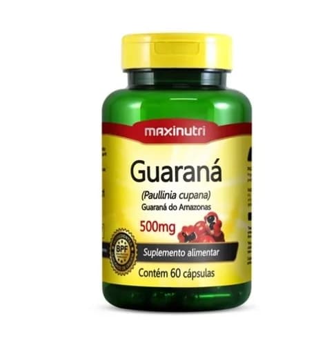 GUARANA 500MG 60 CAPS MAXINUTRI