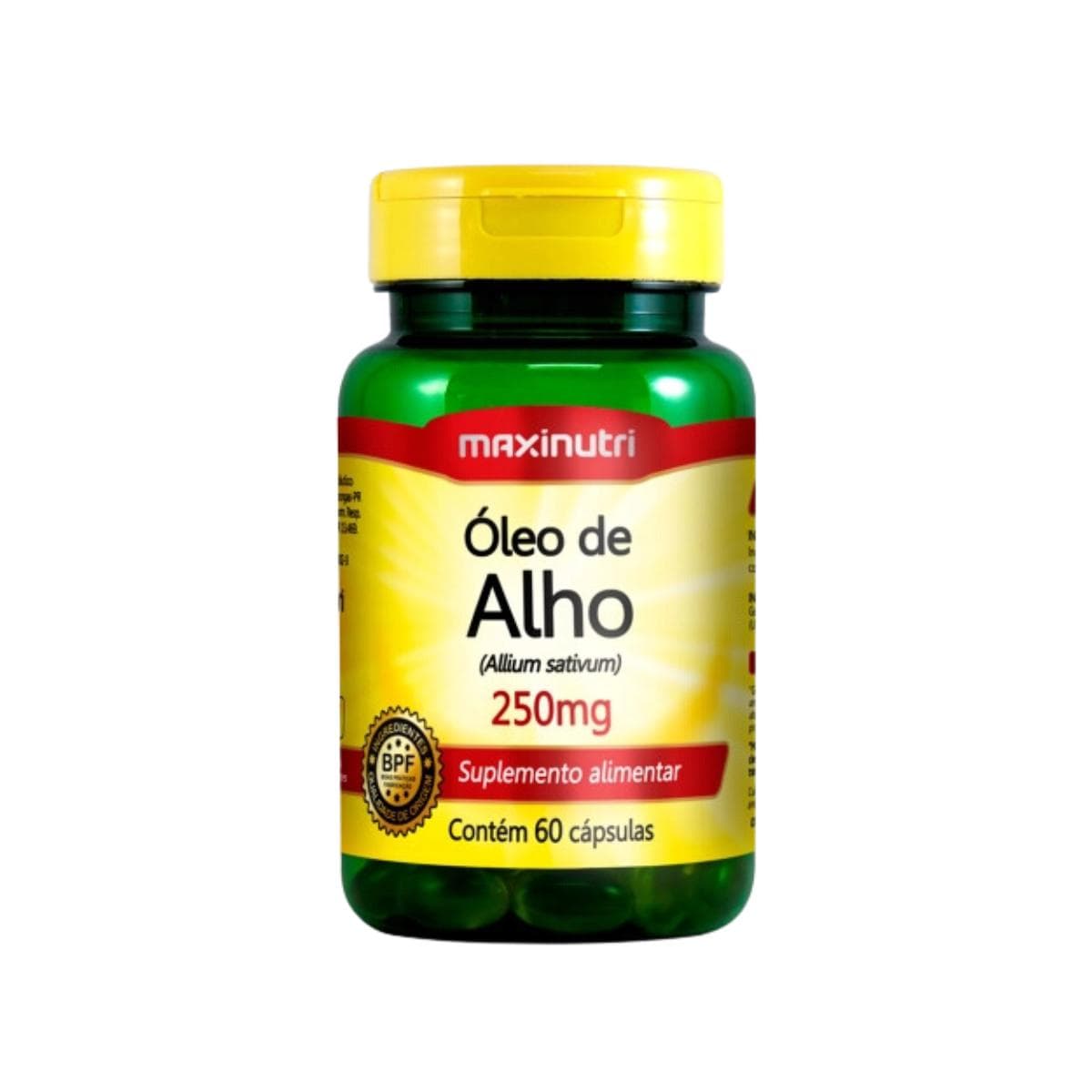 OLEO DE ALHO 250MGRS 60 CAPS MAXINUTRI