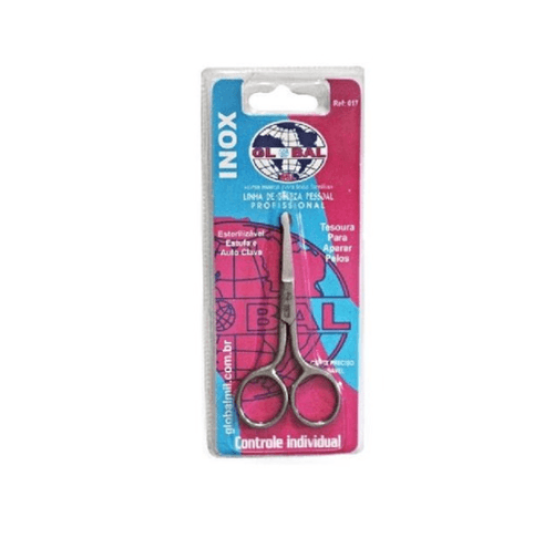 TESOURA GLOBAL INOX P/ PELO E NARIZ REF