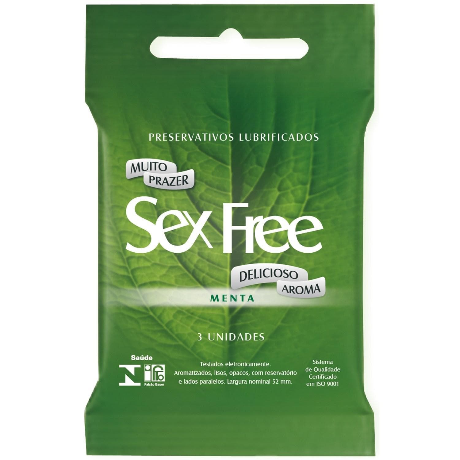 PRES SEX  FREE MENTA 3 UNIDADES