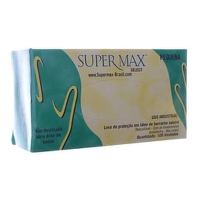 LUVA SUPERMAX  P C/100 UNID