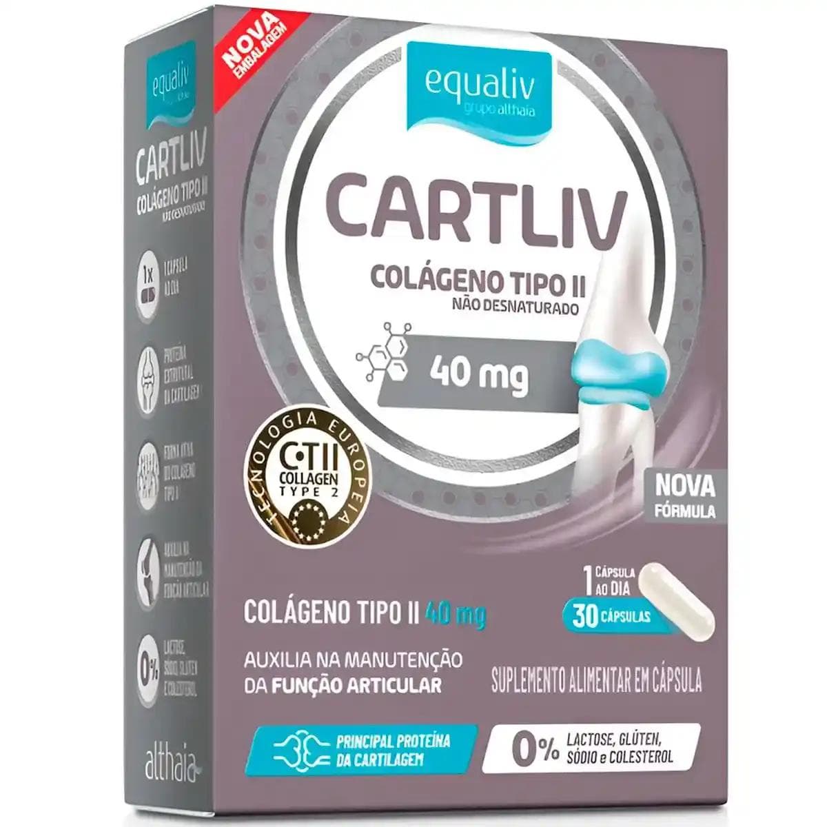 CARTLIV COLAGENO 40MG C/30 CAPS