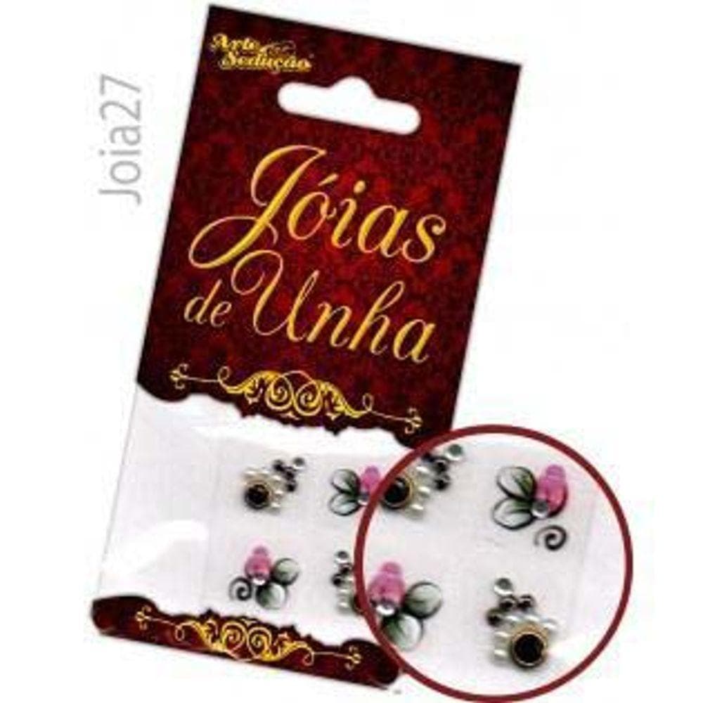 ADESIVO  UNHA COM JOIA C/2