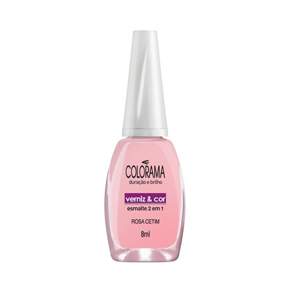 ESMALTE COLORAMA ROSA CETIM PEROLADO