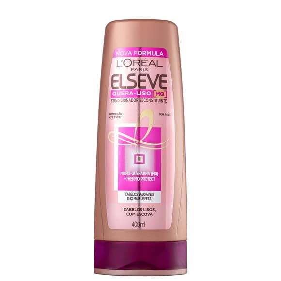 COND ELSEVE QUERA LISO (ROSA) 400 ML