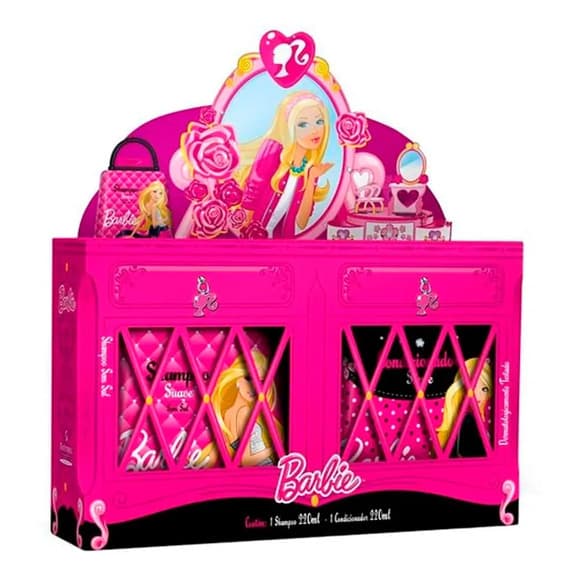 KIT INF BARBIE BOLSA SH+COND SUAVE 200 ML