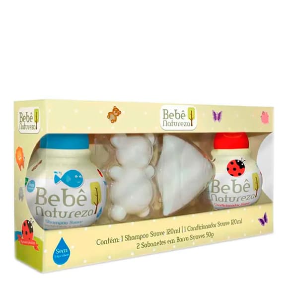 KIT BEBE NATUREZA SH+COND+SABONETE