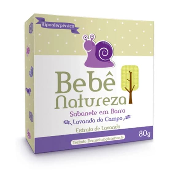 SAB INF BEBE NATUREZ LAVANDA 80G