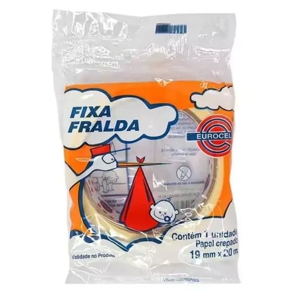 FITA CREPE FIXA FRALDA BRANCA