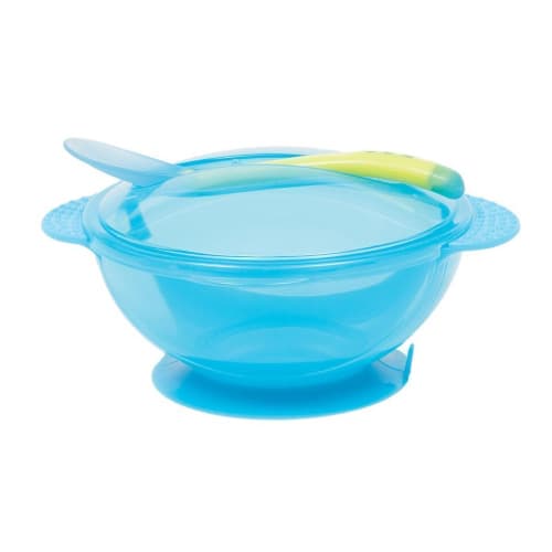 KIT REFEICAO  COM COLHER ROSA AZUL