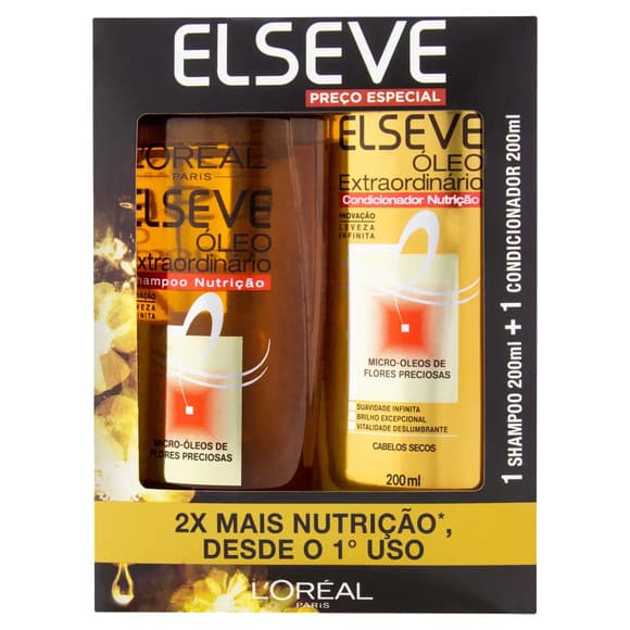 KIT SHA+ COND ELSEVE OLEO EXTRA NUTRICAO