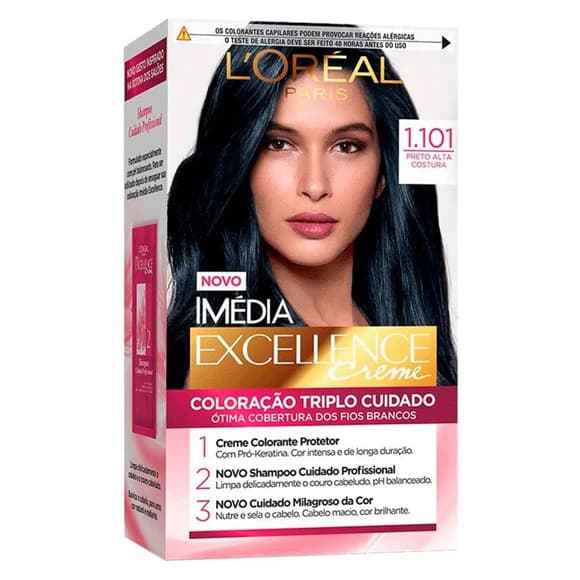 TINT IMEDIA 1,101 PRETO ALTA CUSTURA
