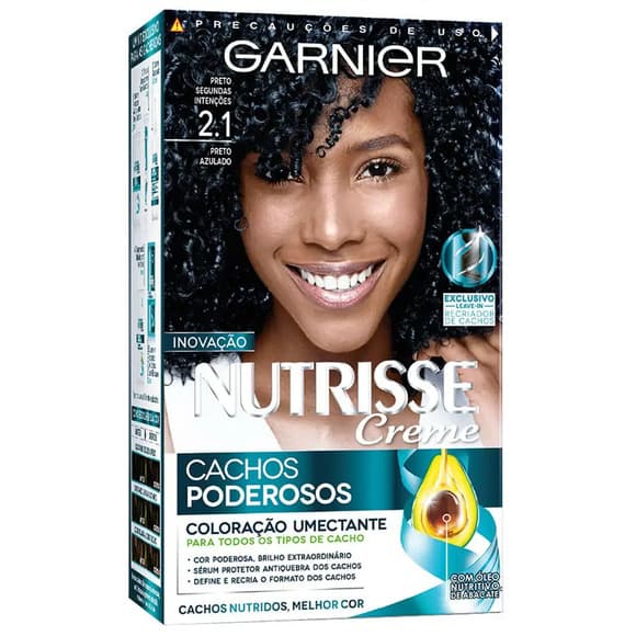 TINT NUTRISSE CACHOS 2.1 PRETO AZULADO