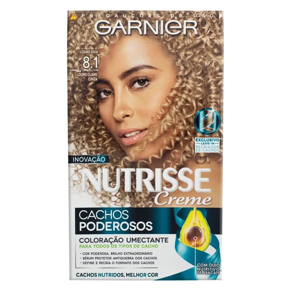 TINT NUTRISSE CACHOS 8.1 LOURO CLARO CINZ
