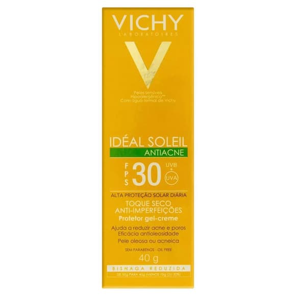 IDEAL SOLEIL VICHY ANTI ACNE FPS 30 40G