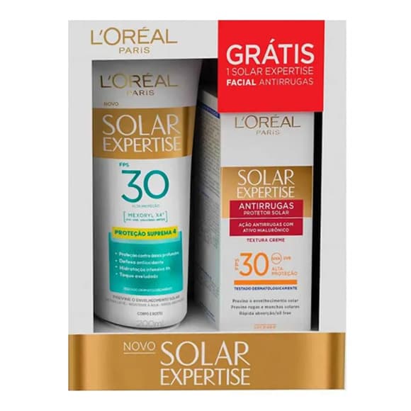 KIT LOREAL SOLAR FPS GRATIS ANTIRRUGAS