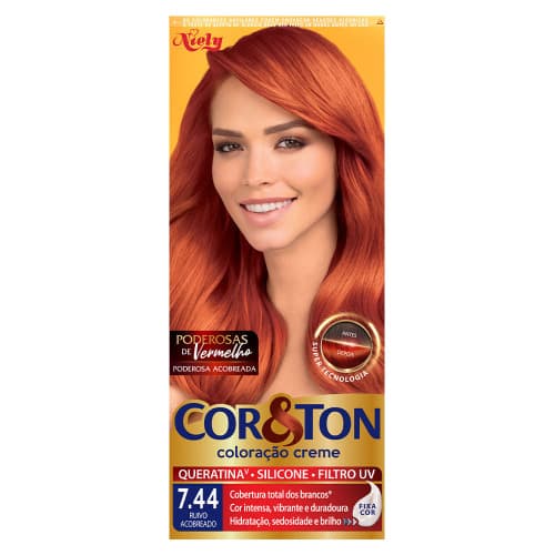 TINT COR TON 7,44 RUIVO ACOBREADO