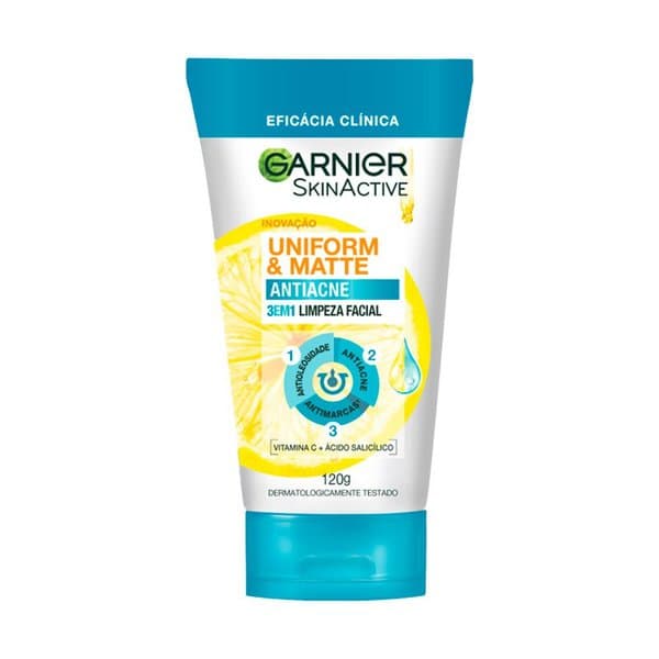 LIMP FACIAL GARNIER U M 3 EM 1 ACNE 120G