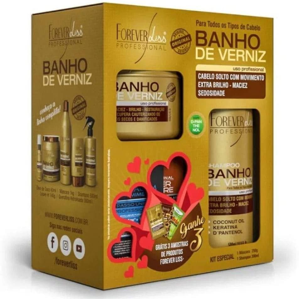 KIT  FOREVER LISS  BANHO DE VERNIZ