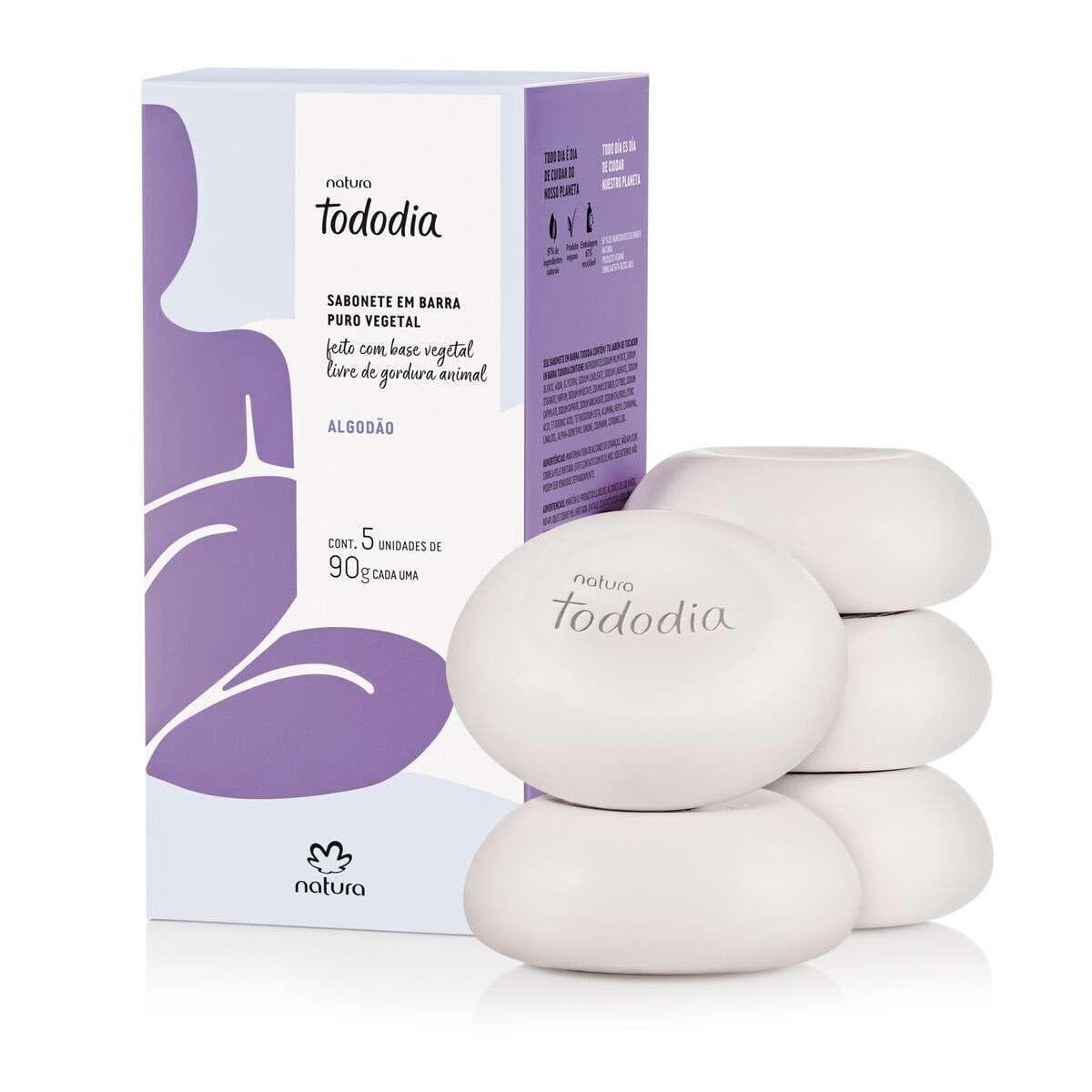 KIT SABONTE NATURA ALGODAO 5 UNID