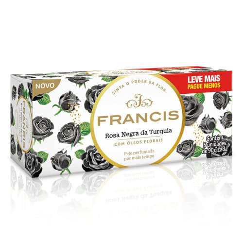 SAB FRANCIS ROSA NEG 90GR C/5UN
