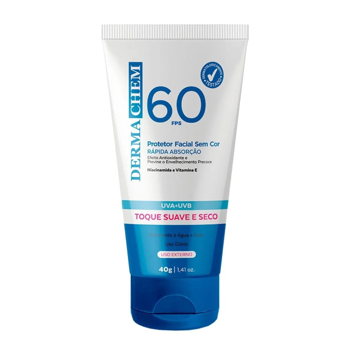 PROTETOR SOLAR DERMA CHEM 40G FACIAL FATO
