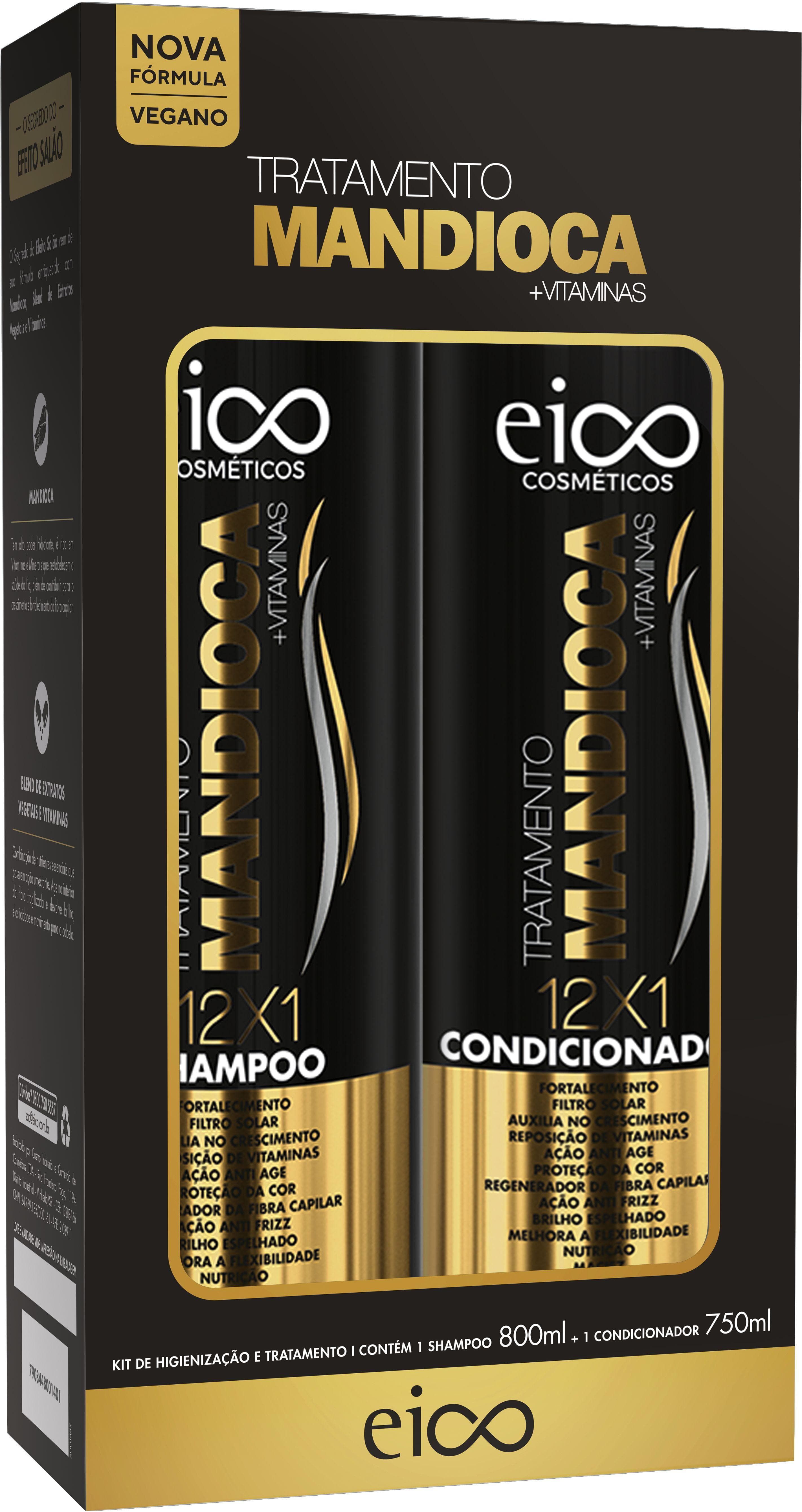 KIT SH+COND EICO MANDIOCA 800ML SS180