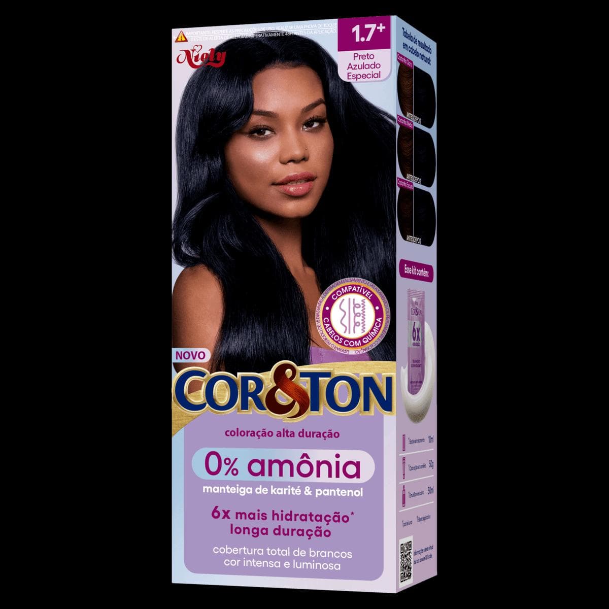 TINT NIELY CORTON S/AMONIA 1.7 PRETO