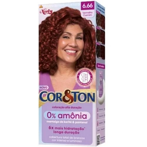 TINT NIELY CORTON S/AMONIA 6.6 VERMELH