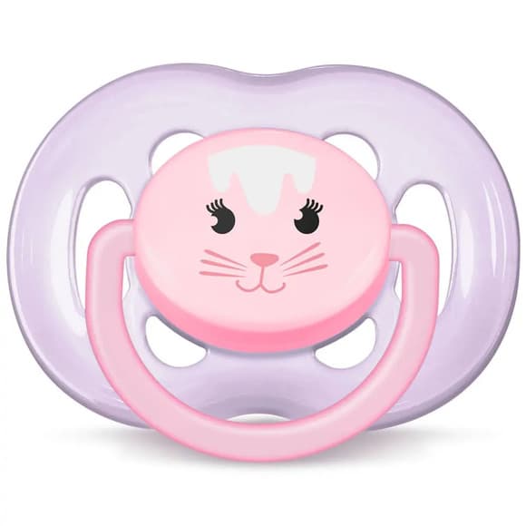 CHUP AVENT FREEFLOW GATO ROSA 6-18