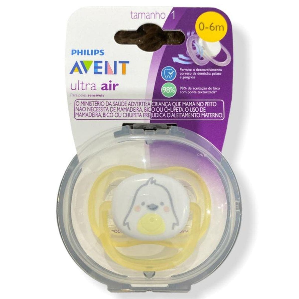 CHUP.AVENT ULT.AIR 0 A 6 MES AMARELA PI
