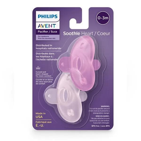 CHUP.AVENT SOOTHIE 0 A 6 MESES ROSA C/2