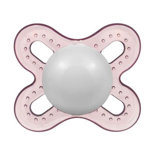 CHUPETA MAN START  0-2 SILICONE ROSA